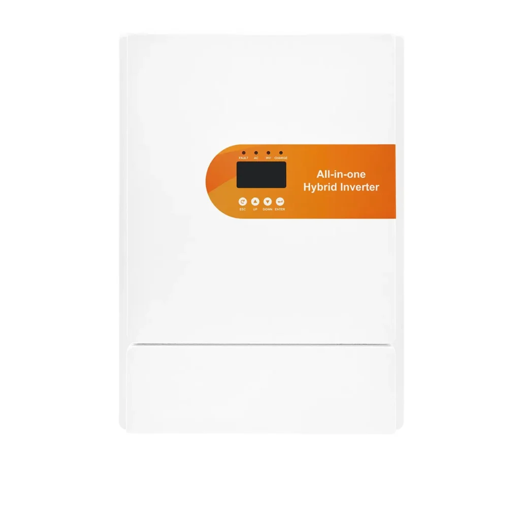 Haven Deer 6kW All-in-One Hybrid Solar Inverter with Integrated LiFePO4 Battery for Home Energy Storage