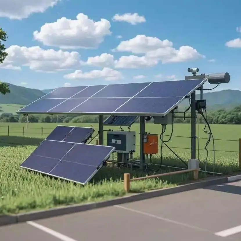 Multi-input off-grid solar energy storage system connected with a diesel generator to power heavy continuous loads on an agricultural farm.
